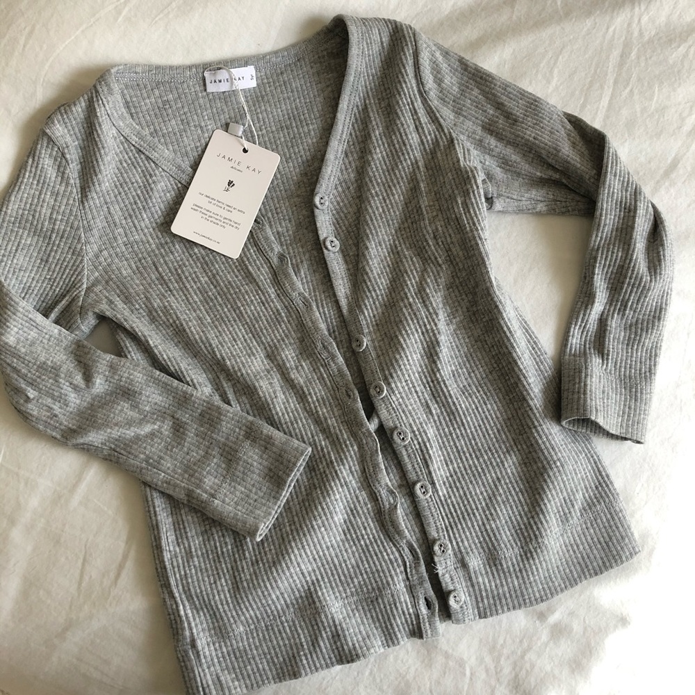 Jamie Kay Gray Cardigan Long Sleeve NWT 5 year